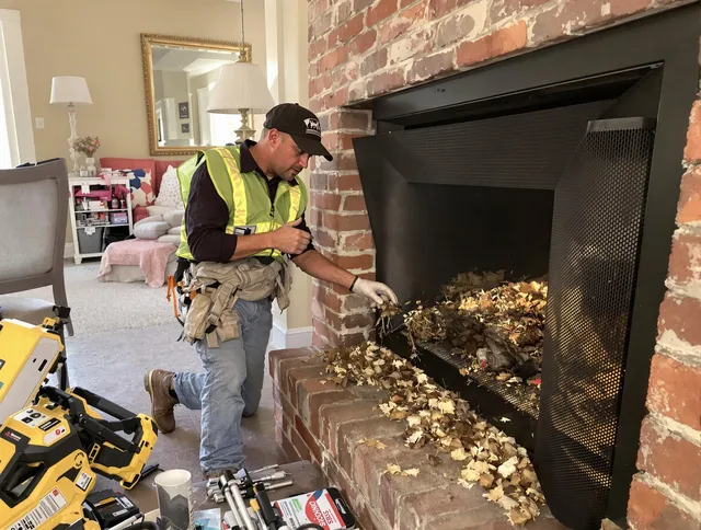Safe screening installation by Somerset Chimney Sweep in Somerset, MA