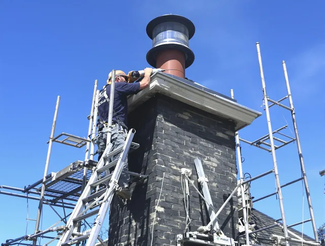 Sturdy chimney crown finished by Somerset Chimney Sweep in Somerset, MA