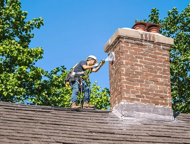 Somerset Chimney Sweep performing an inspection with advanced tools in Somerset, MA