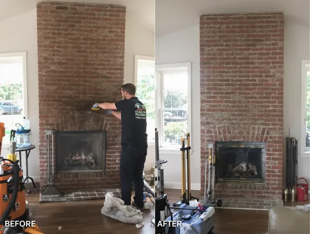 Finished chimney sweeping service by Somerset Chimney Sweep in Somerset, MA