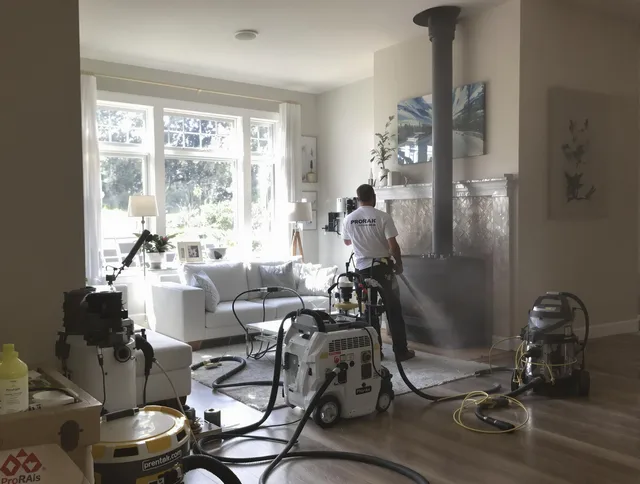 Soot removal service by Somerset Chimney Sweep for a fireplace in Somerset, MA